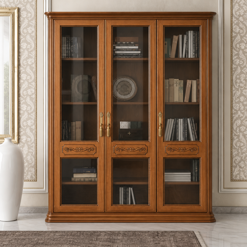 Корпусной шкаф, 3 дверцы со стеклом, K118