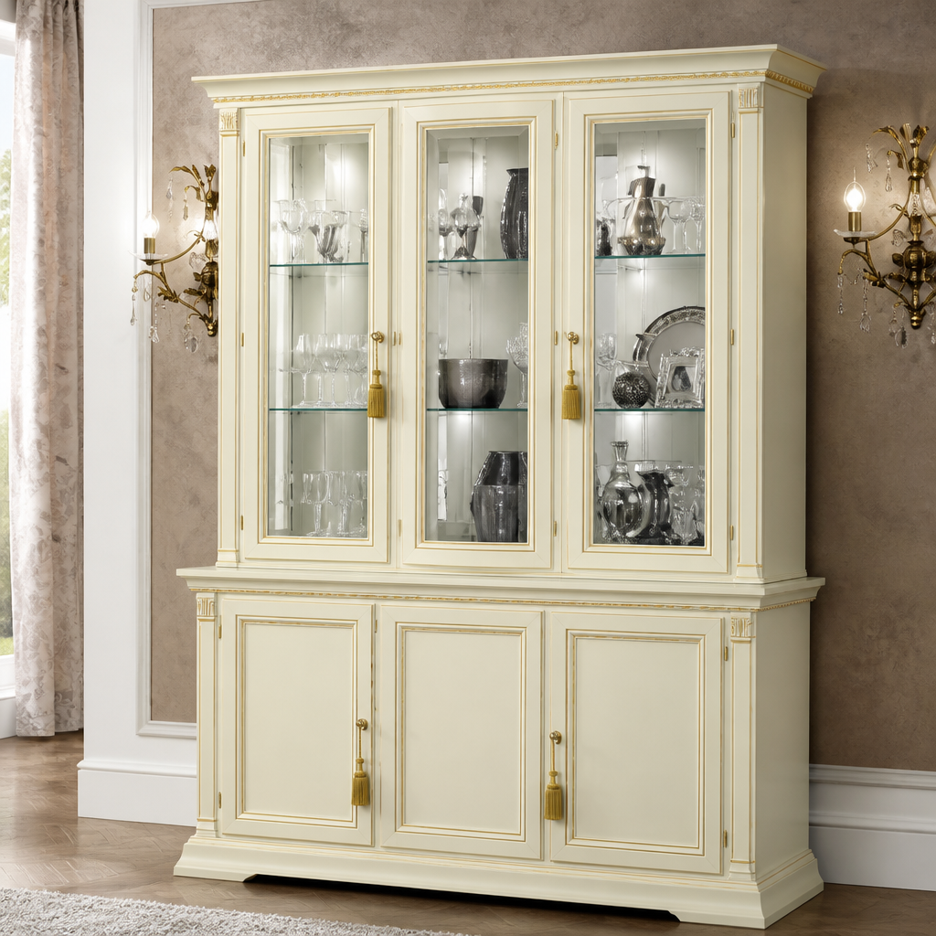 Корпусной шкаф, коричневый, с зеркалом, K148