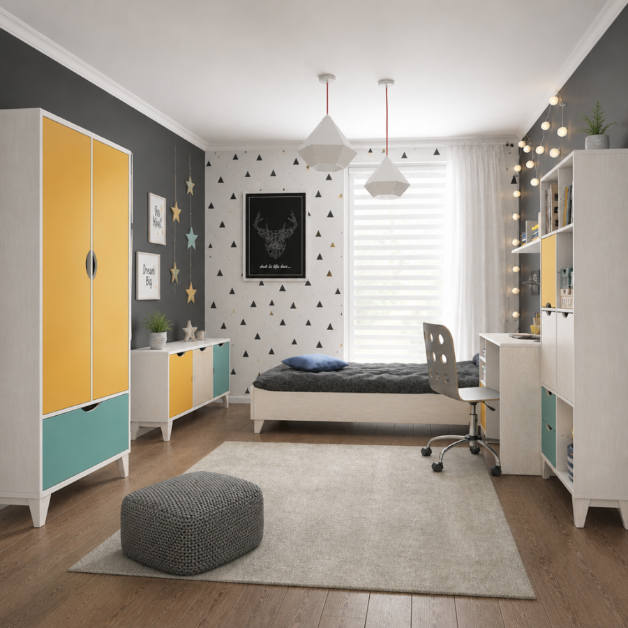 В интерьере