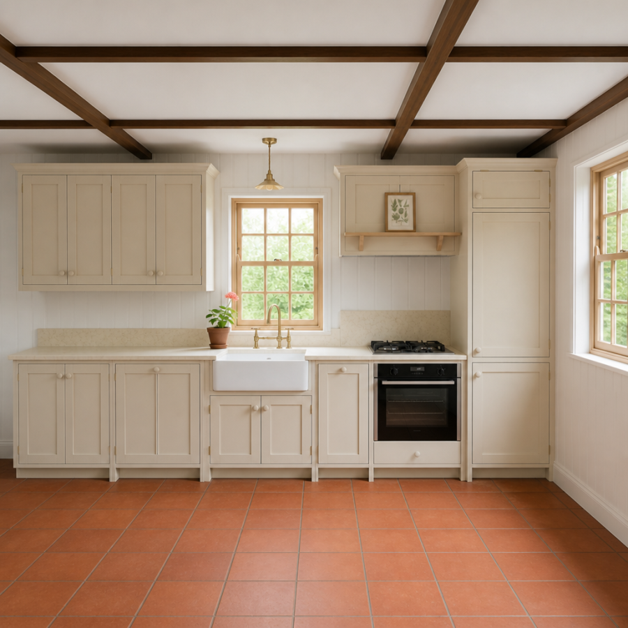 В интерьере